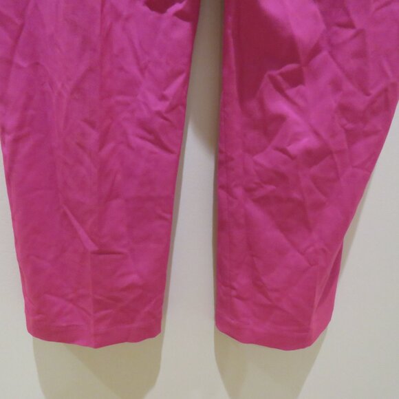 & OTHER STORIES Wide Leg Tailored Trousers in Pink Office Preppy - Size US 10 - Picture 12 of 13